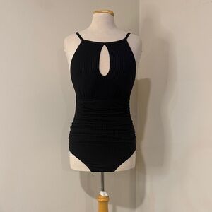 Ellen Tracy Black One Piece Swimsuit